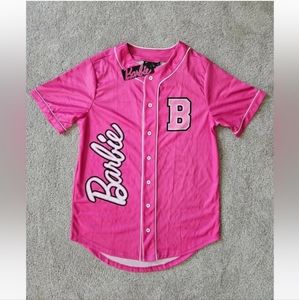 Pink Barbie Malibu baseball Jersey Sz L